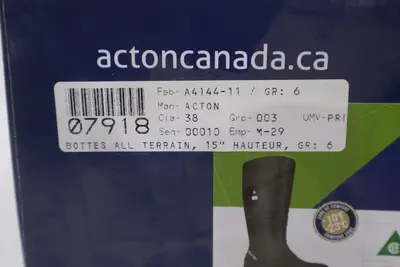 ACTION All Terrain 15" Composite Toe Rubber Work Boots A4144-11 - STOCK SGF98