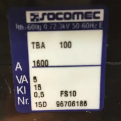 Used Socamec Transformer Transformers South Carolina US | Palmetto Automation #1159397