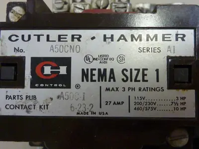 USED CUTLER HAMMER A50CN0