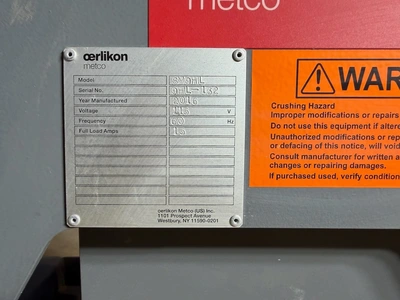 Used 2016 OERLIKON METCO SM9HL Welding Positioners Michigan US | K.B. Industries LLC #1305339