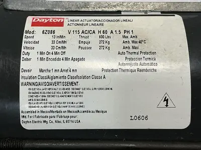 USED DAYTON 6Z086