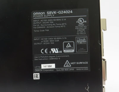 Used Omron S8VK-G24024 Power Supplies California US | ANACAPA EQUIPMENT BROKERS, INC #1540714