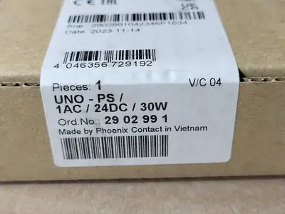 New | in-Stock 2023 PHOENIX CONTACT UNO-PS/1AC/24DC/30W Misc Electrical & Power Parts British Columbia CA | Lenmark #1439596