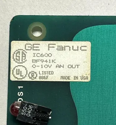 Used GE FANUC IC600BF941K Input / Output Modules | Surplus Asset Holdings #1206012