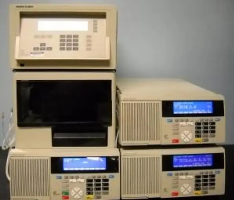 Used PERKIN ELMER 8500 CONTROL # 097214004129 PART NO. N661-9300 Liquid Chromatography Systems Texas US | Bamko Surplus Process Equipment #938873