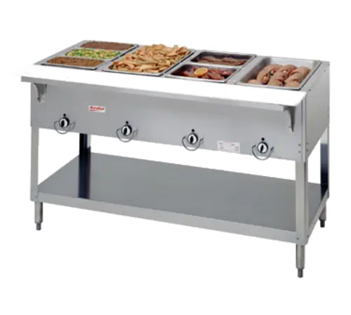 Duke E304SW 58 3/8" Hot Food Table w/ (4) Wells & Cutting Board, 208v/1ph