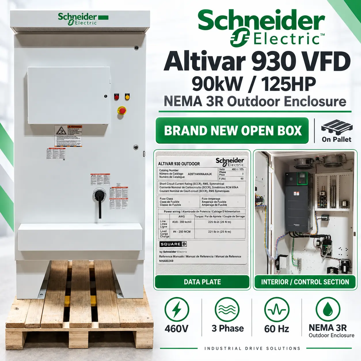New | in-Stock Schneider Electric Altivar 930 Outdoor Variable Speed Drives California US | American Industrial Supply Co. #1519697