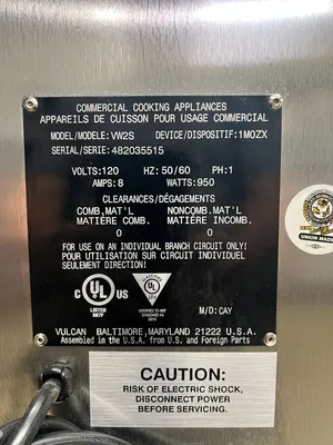 Used Vulcan Used Vulcan VW2S Freestanding Two Drawer Food Warmer - 120V, 950W - WO1 Heated Cabinets & Displays Illinois US | Falcon Restaurant Supply #1375402