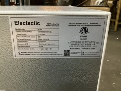 Used ELACTACTIC. BC-46B Refrigerators Michigan US | Miedema Asset Management Group #1342112