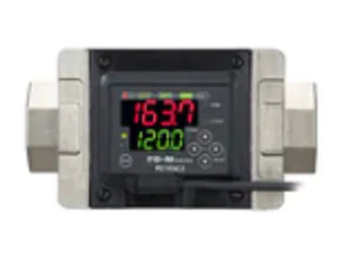 Keyence FD-M100AY Electromagnetic Flow Sensor, Main, Landscape, 100 L/min, NPN [New]