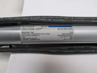 Keyence SL-C44H-R 24 VDC Light Curtain Receiver W/Cord