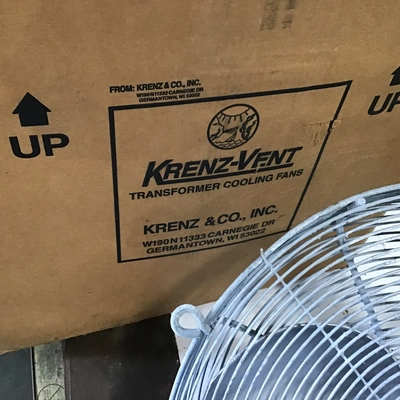 Krenz-Vent F24-A8180 Transformer Cooling Fan 1750 RPM 1/2 HP 60 Hz 208-330 V
