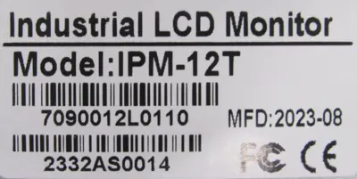 NEW IPM-12T INDUSTRIAL LCD MONITOR IPM12T