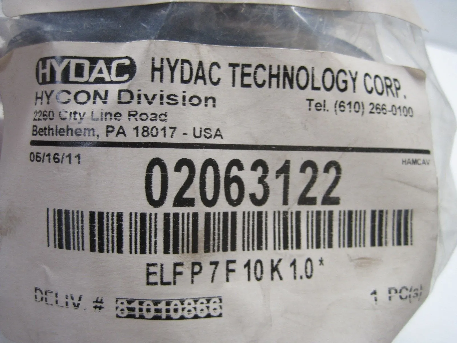 NEW HYDAC 02063112 FILLER BREATHER FILTER