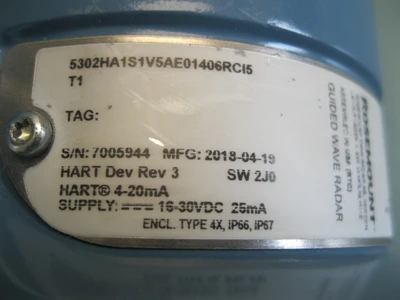 NEW Rosemount 5302 HA1S1V5AE01406RCI5T1