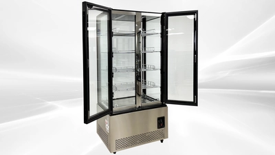 171-0352 4 Sided Glass Self Contained Freezer