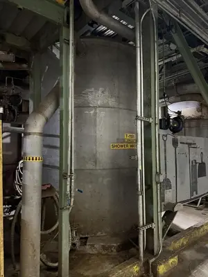 7,500 GALLON ALLOY FABRICATORS INC. 316L STAINLESS STEEL TANK 155" TALL 10' DIA.