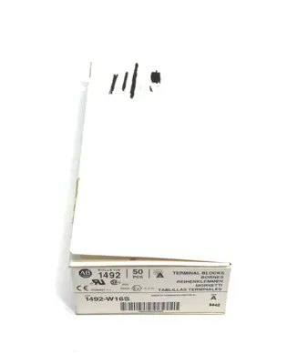 USED ALLEN-BRADLEY SER. A TERMINAL BLOCKS, SPACE-SAVER, GRAY