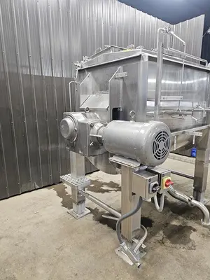 Used Feldmeier Ribbon Blender, 50 Cubic Feet, 304 Stainless Steel