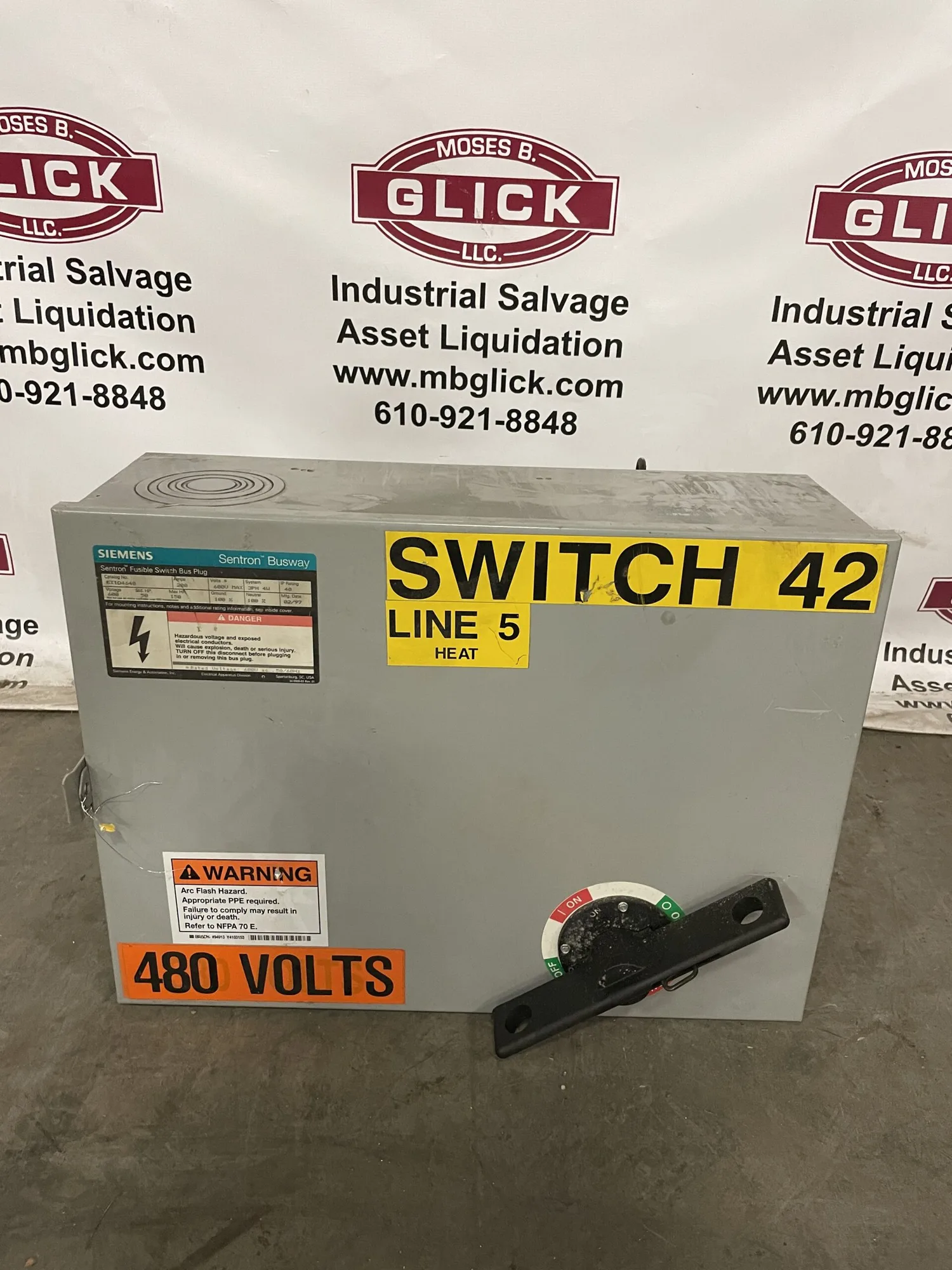 Siemens SXID4640 200A Fusible Switch Bus Plug 600V 3PH