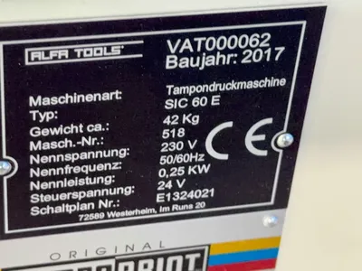 Used 2017 TAMPO PRINT SIC 60 E Pad Printers Ohio US | HGR 24 #1263274