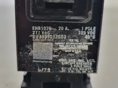 USED WESTINGHOUSE EHB1020