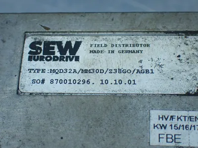 Used SEW EURODRIVE MQD32A/MM30D/Z38G0/AGB1 Input / Output Modules Ohio US | HGR 24 #838785