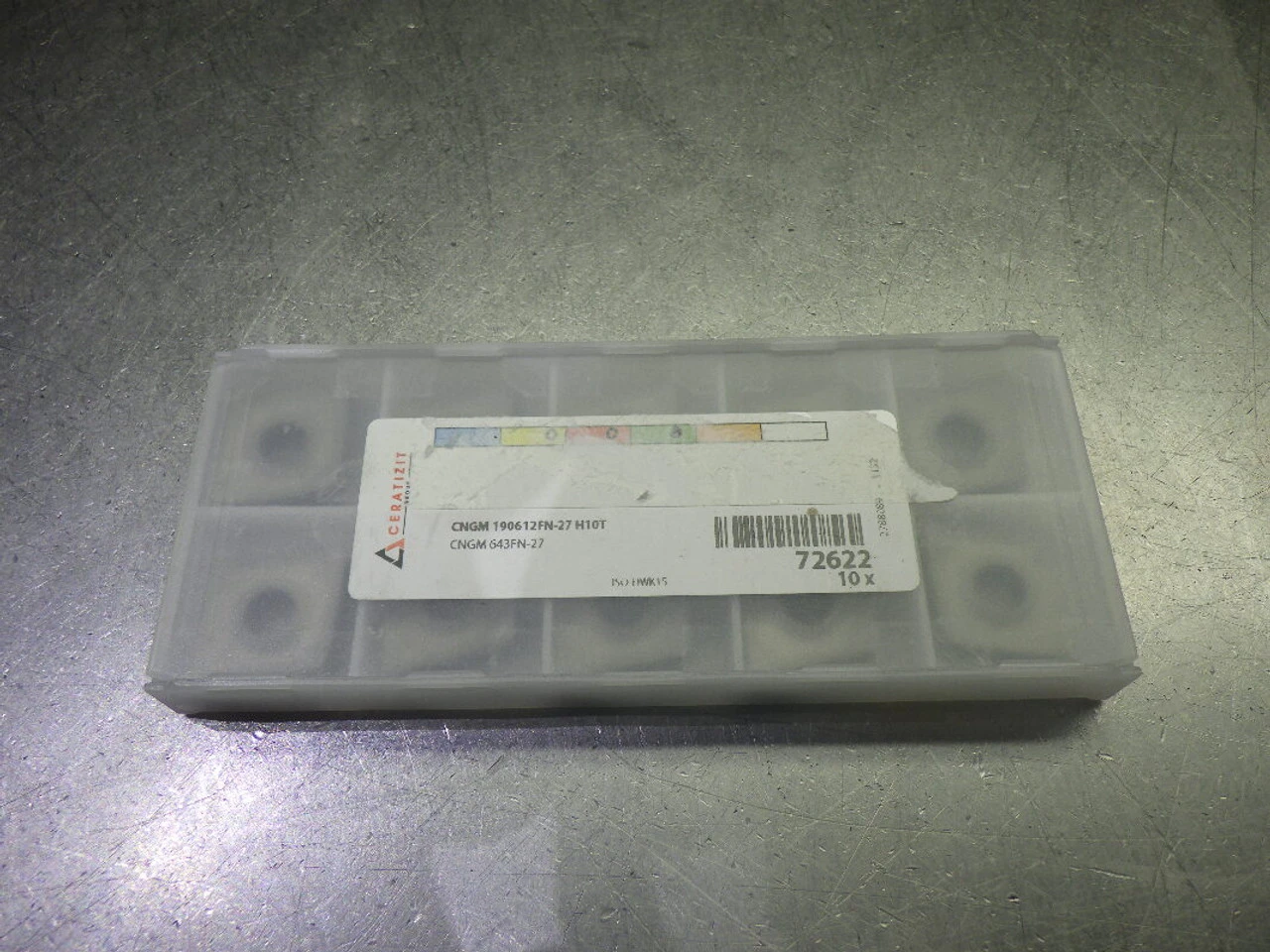 Ceratizit Carbide Inserts QTY10 CNGM643FN-27/CNGM 190612FN-27 H10T (LOC2000A)
