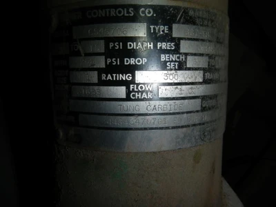 Fisher 1" 300 Rating 316 Stainless Steel Control Valve