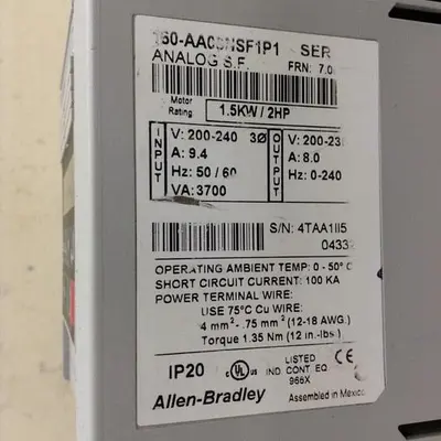 USED ALLEN BRADLEY 160-AACSNSF1P1