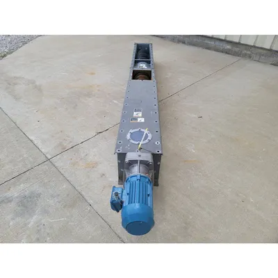 Used 9" dia. X 9'L Industrial Screw Auger Conveyor Feeder