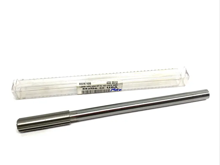 Used UNBRANDED CHUCKING REAMER: 14.00 MM, 8″ OAL, 2″ FLUTE LENGTH, STRAIGHT Reamers Michigan US | Maverick Industrial Sales #1092631