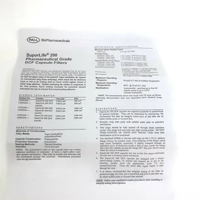 Pall CFS92DPPPK Other Medical, Lab & Dental Supplies | ANACAPA EQUIPMENT BROKERS, INC (5)