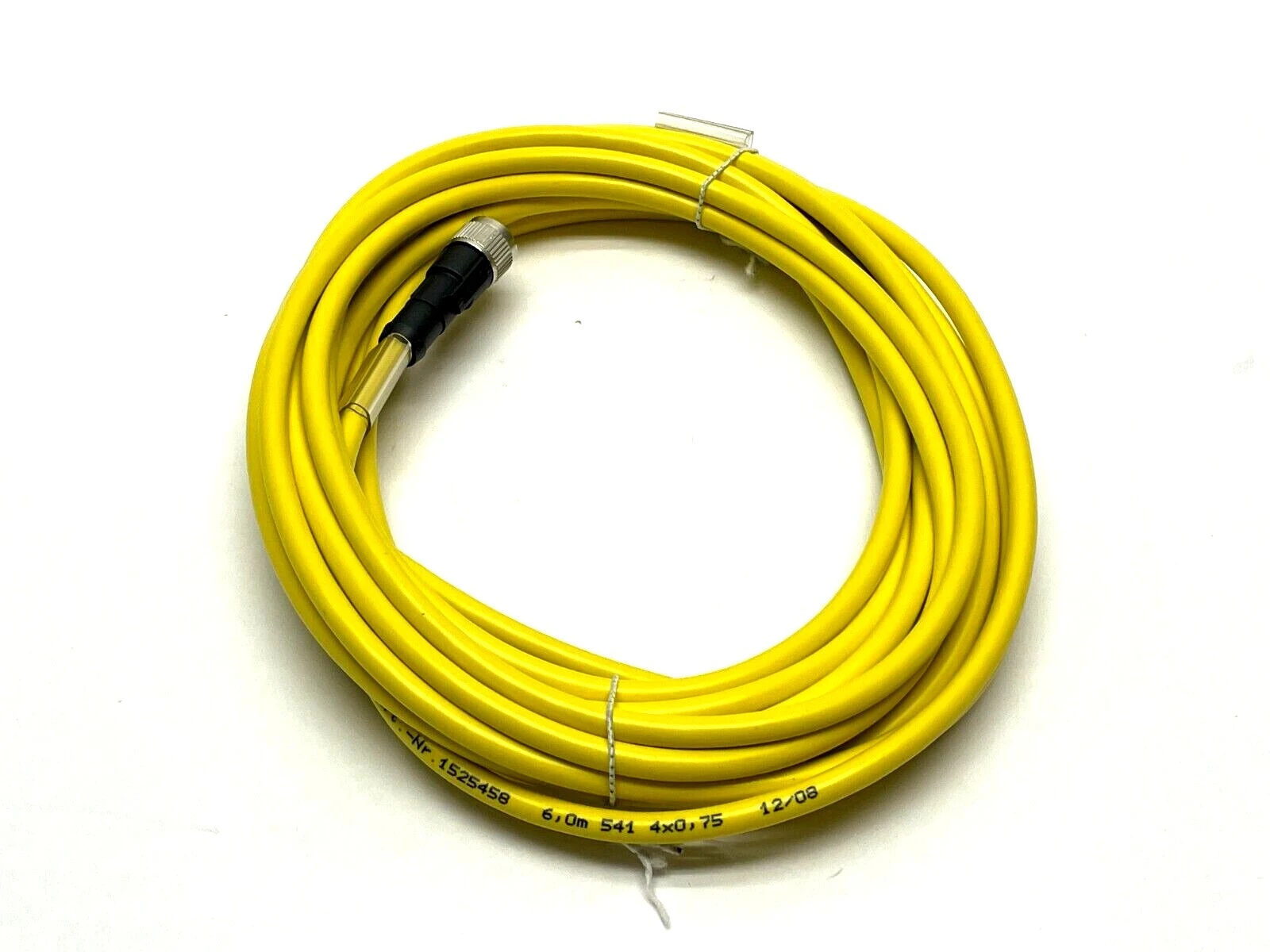 SAC-4P- 6,0-541/M12FS BK | Phoenix Contact  Sensor/Actuator Cable 6m Length 1525458 - New – Open box