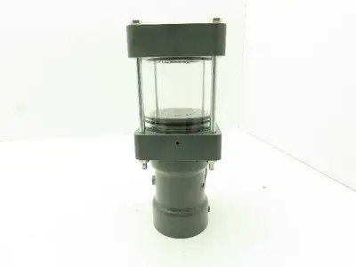Plast-o-matic DA-200V-PV 2" Shutoff Valve PVC Double Action Pneumatic 2" NPT