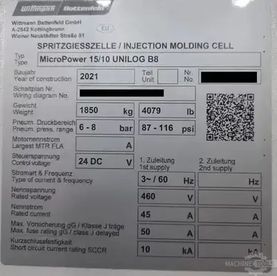 USED 2021 BATTENFELD MICROPOWER 15/10 UNILOG B8