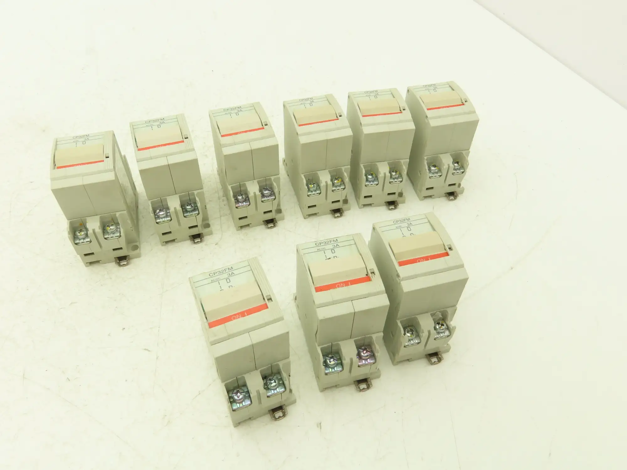 Fuji CP32FM/3 2-Pole Circuit Protector 3A M Curve 250VAC/125VDC Lot of 9