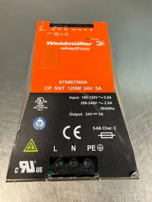 Weidmuller 8708670000 Connect Power Supply 120W 24V 5A (4.1.3)
