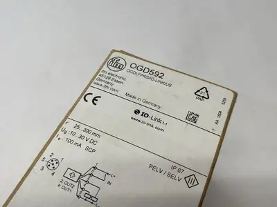 USED IFM LASER DISTANCE SENSOR RECTANGULAR, M18 HOUSE