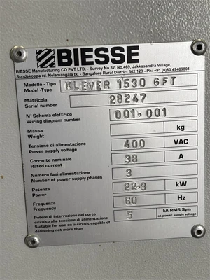 USED 2016 BIESSE KLEVER 1530 GTF