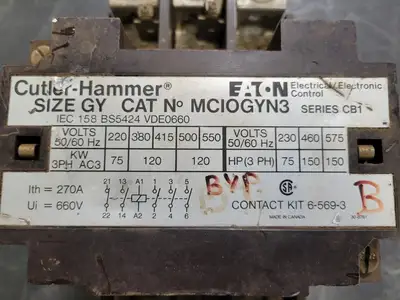 USED CUTLER-HAMMER MCIOGYN3