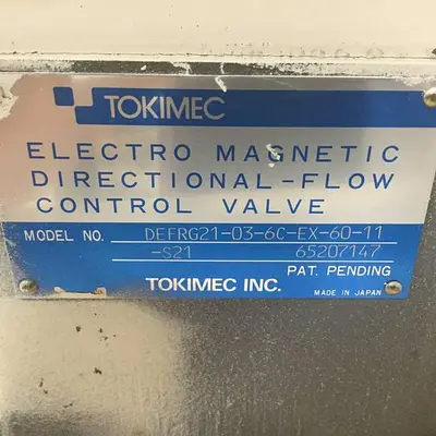 USED TOKIMEC DEFRG21-03-6C-EX-60-11-S21