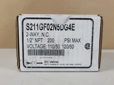 NEW GC VALVES S211GF02N5DG4E