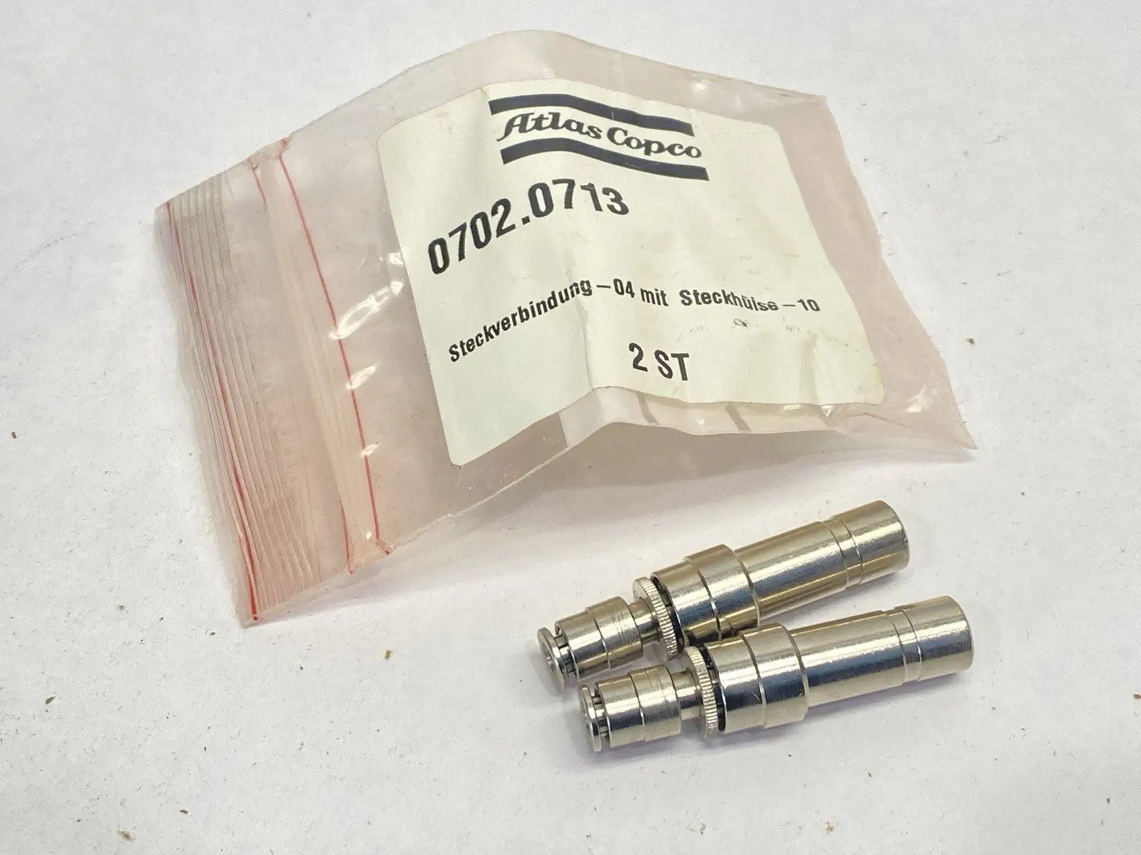 0702.0713 | Atlas Copco  Plug Connection With Plug Sleeve LOT OF 2 - New Other