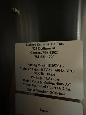 USED REISER VEMAG SCD WATER WHEEL SHREDDER CUTTER DEPOSITOR