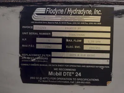 CHERRY INDUSTRIAL HYDRAULIC PALLET INVERTER / FLIPPER: STOCK #23522