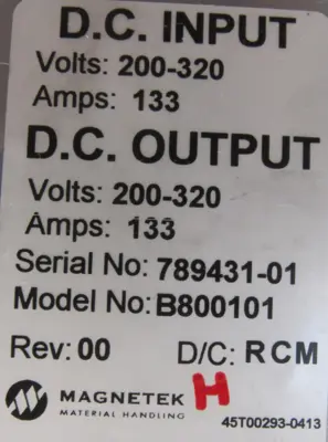 NEW MAGNETEK B800101 MAGNEPULSE DIGITAL MAGNET CONTROL