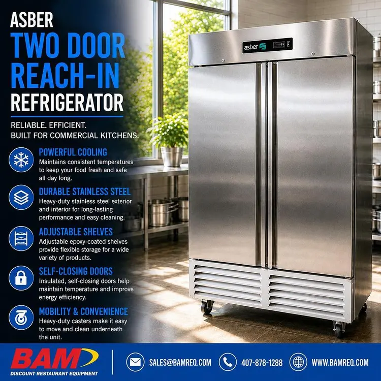 Used ASBER ARF 49 H F Refrigerators Florida US | BAM Discount Restaurant Equipment #1321471