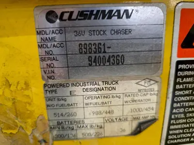 USED CUSHMAN 898361