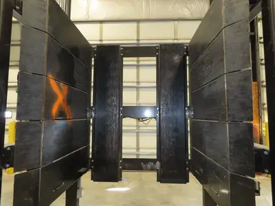 42"W x 48"L Pallet Feeder Dispenser for Robot Palletizer Conveyor 98"H